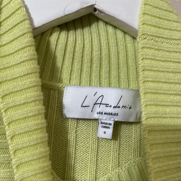 L’Academie Torill knit dress in lime - Picture 5 of 5